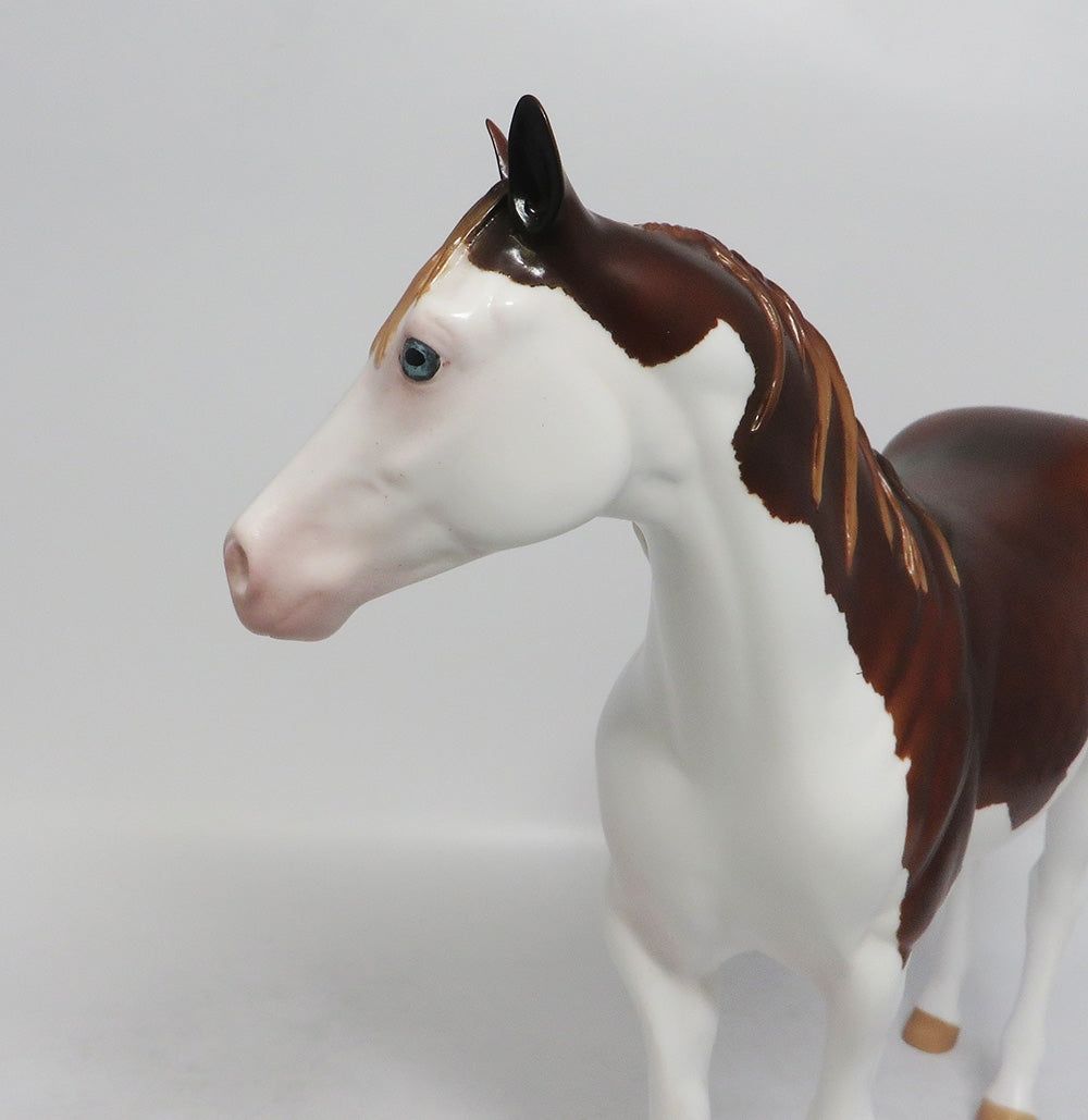 RASCAL FLATTS-OOAK DAPPLE CHESTNUT SPLASH ISH MODEL HORSE 8/31/18