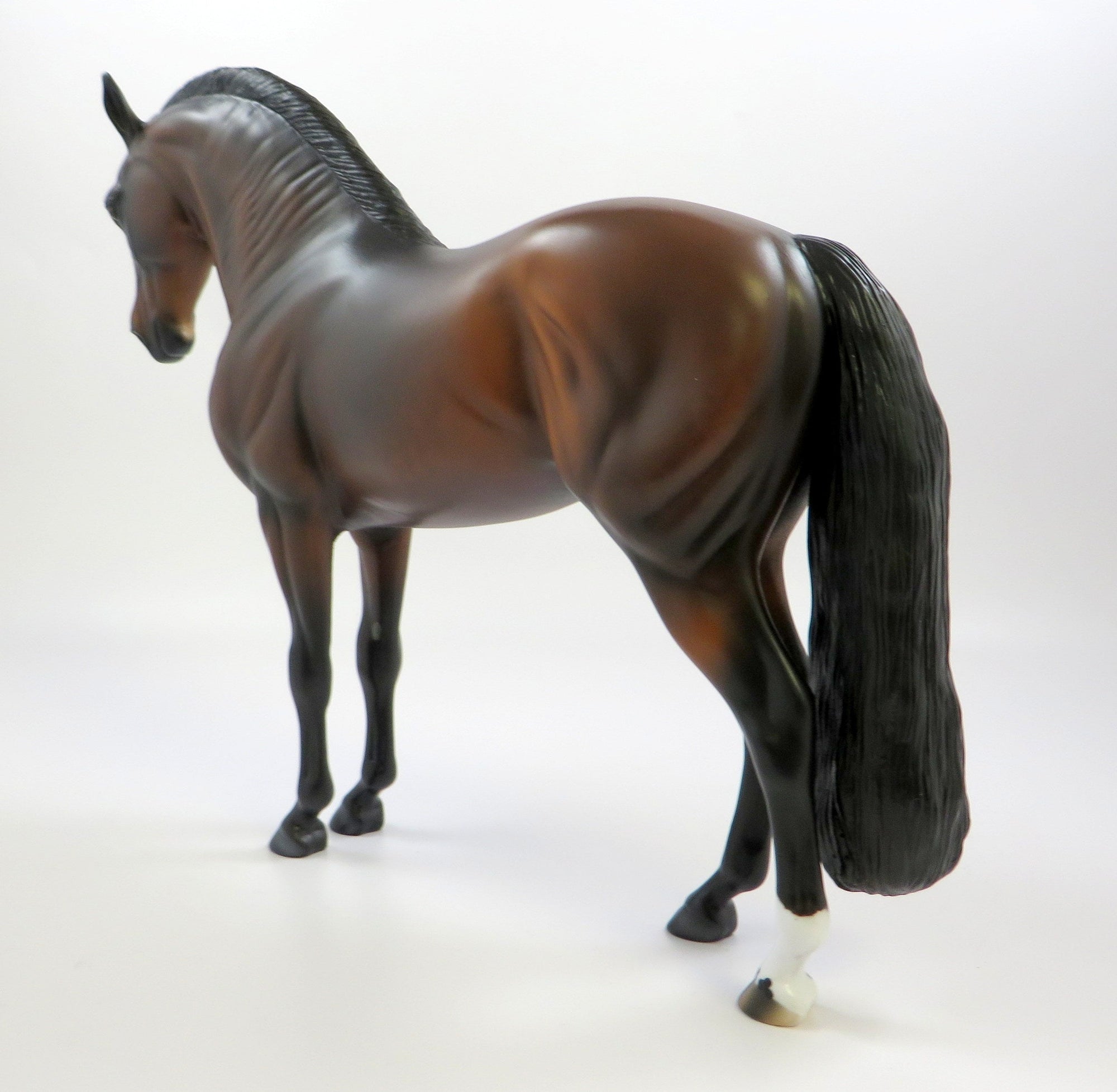 DRAGON KING-OOAK DAPPLE BAY ANDALUSIAN MODEL HORSE EQ 19