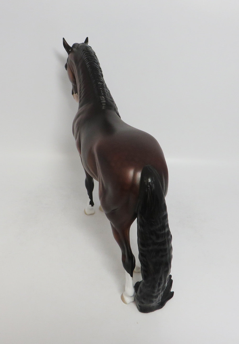 CLEARLY LOYALTY- BAY DAPPLE ANDALUSIAN MODEL HORSE BY DAWN QUICK 9/11/2018