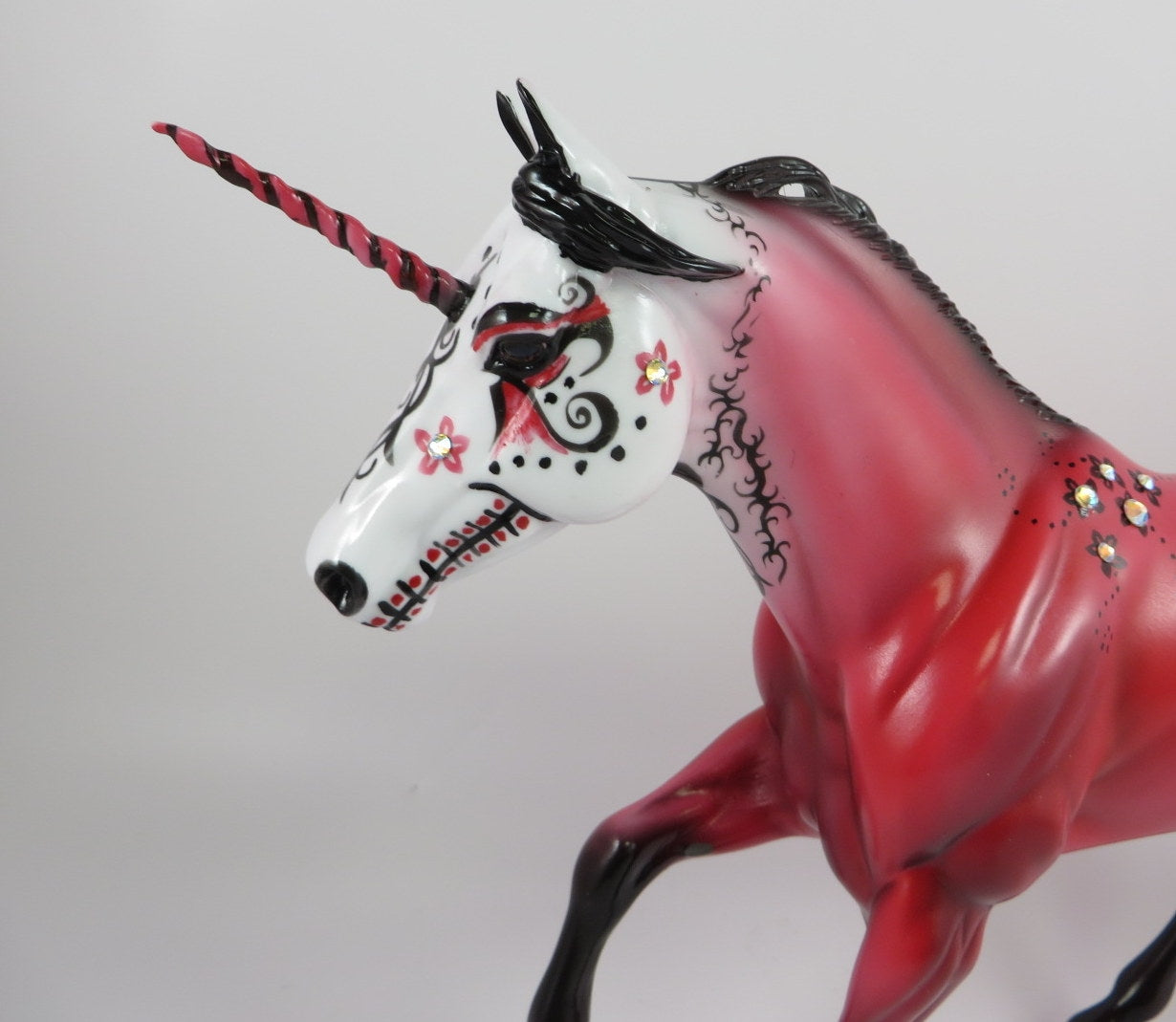 GYLAS -OOAK PINK SUGAR SKULL DECORATOR FQH MODEL HORSE BY DAWN QUICK 9/20/19