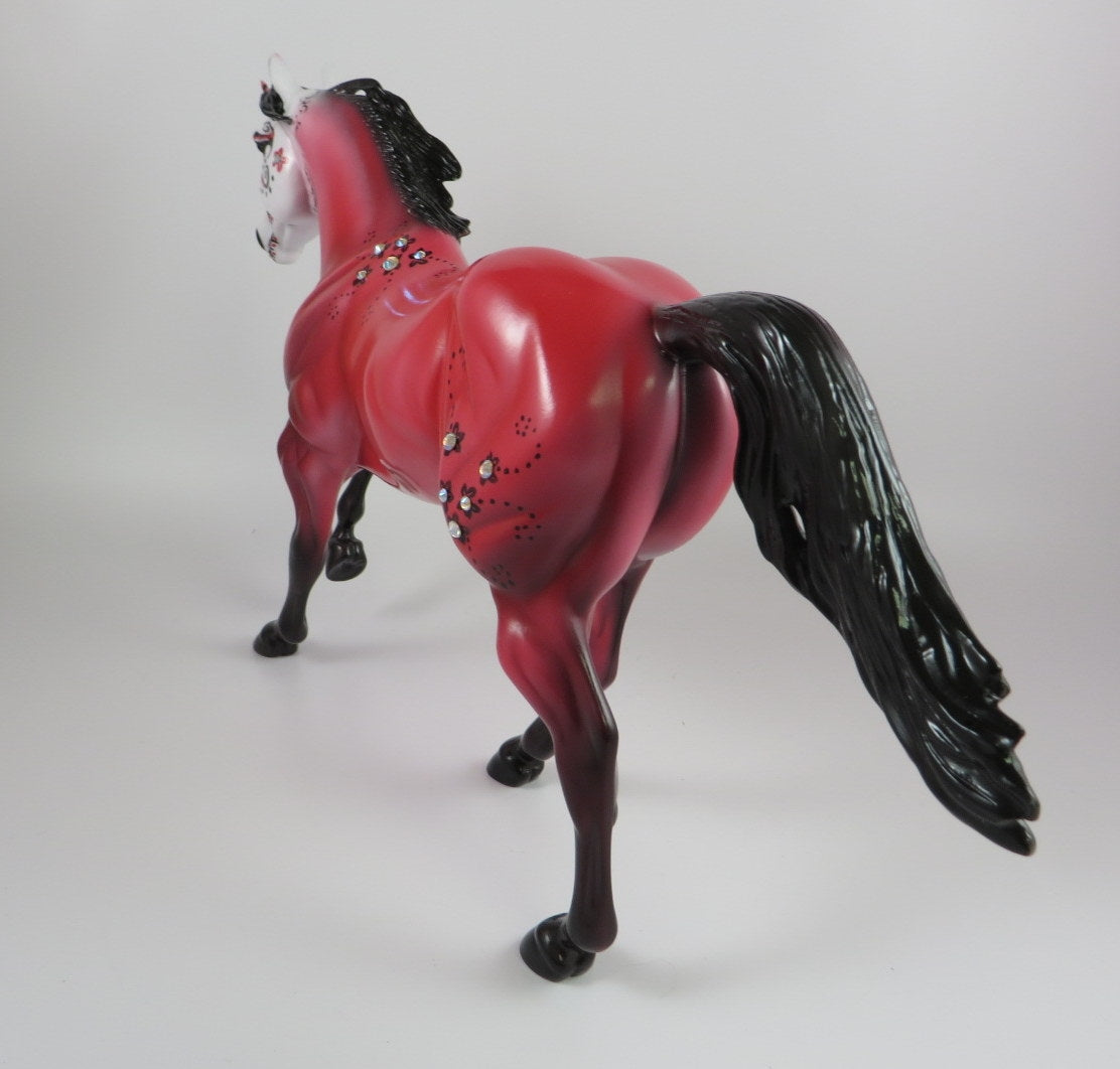 GYLAS -OOAK PINK SUGAR SKULL DECORATOR FQH MODEL HORSE BY DAWN QUICK 9/20/19