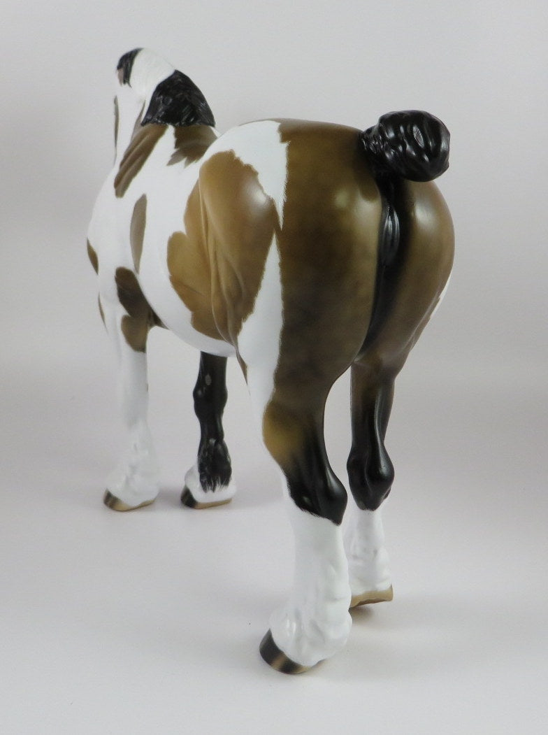 YOLANDA-OOAK DAPPLE BUCKSKIN PINTO HEAVY DRAFT MARE LHS 19