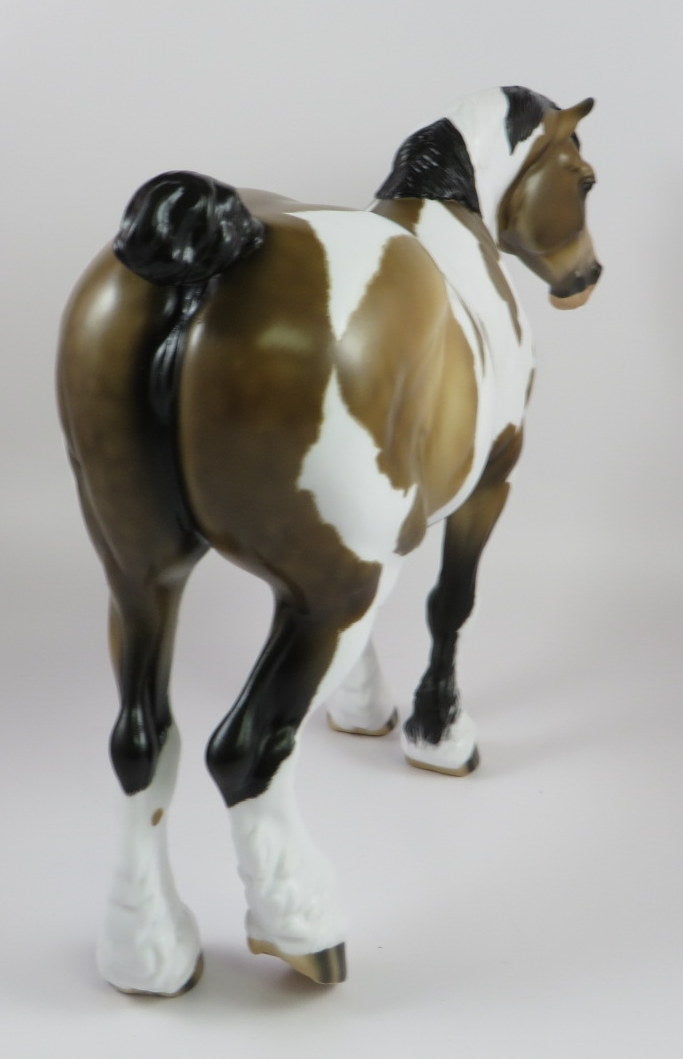 YOLANDA-OOAK DAPPLE BUCKSKIN PINTO HEAVY DRAFT MARE LHS 19
