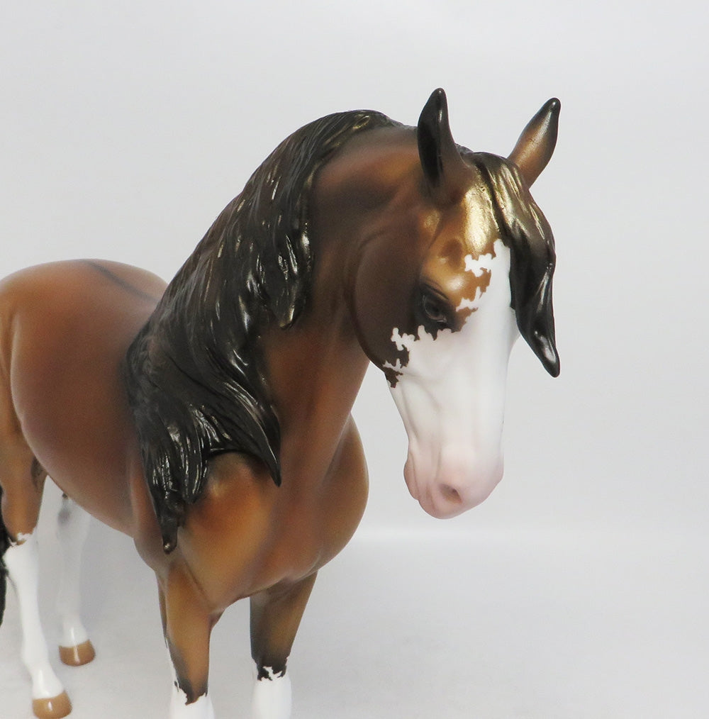 REMMINGTON- OOAK BUCKSKIN ANDALUSIAN MODEL HORSE 8/31/2018