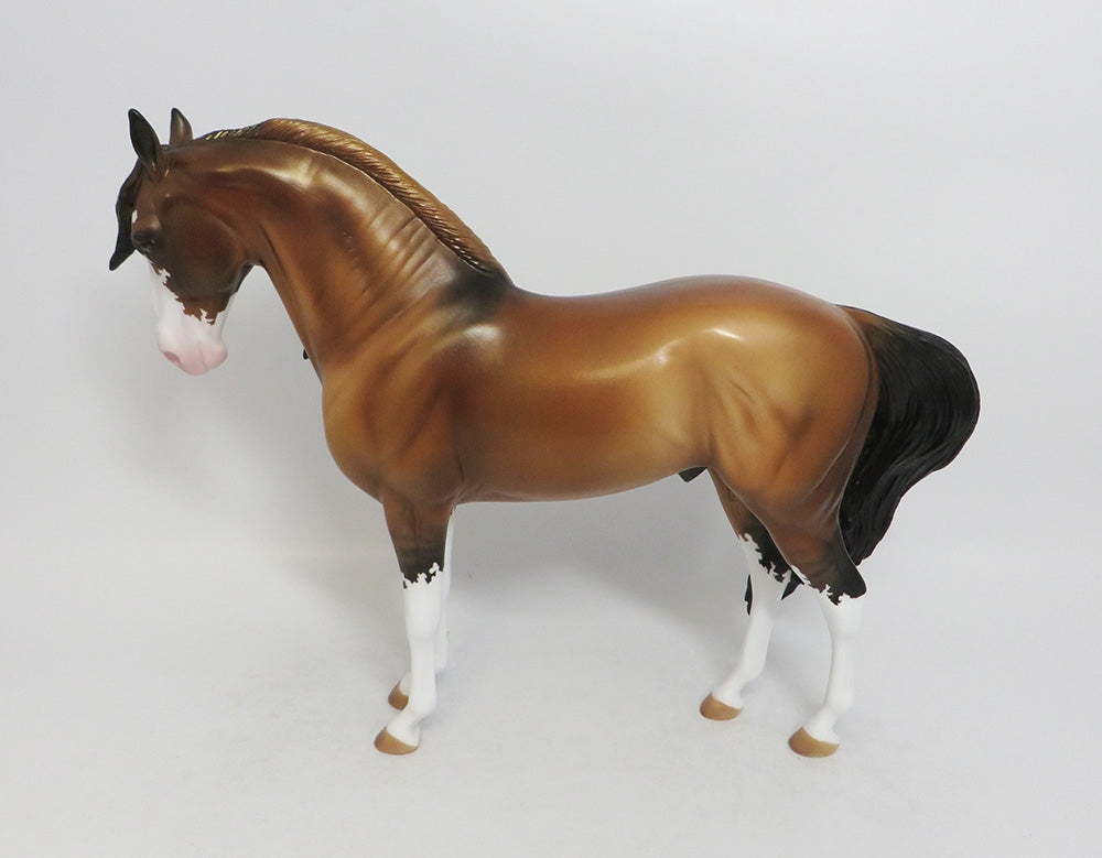REMMINGTON- OOAK BUCKSKIN ANDALUSIAN MODEL HORSE 8/31/2018