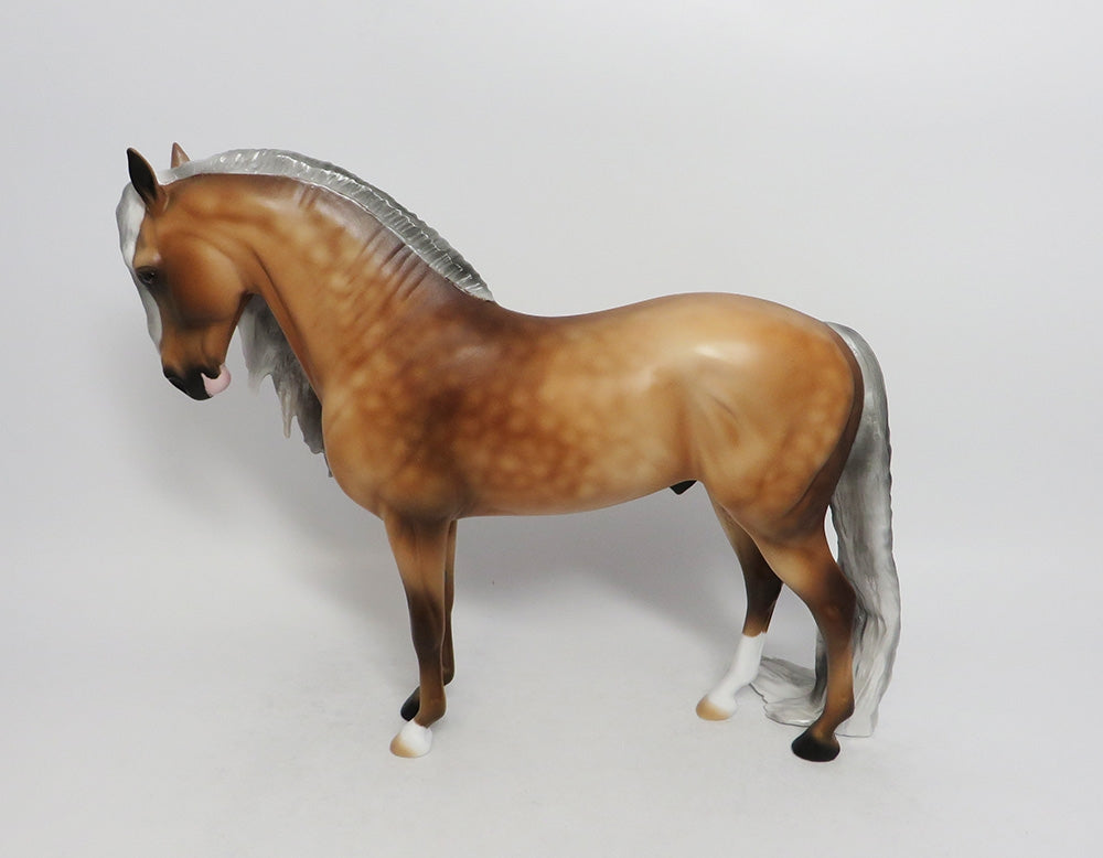 LION HEART-OOAK SOOTY PALOMINO ANDALUSIAN MODEL HORSE BY AUDREY DIXON 8/31/18