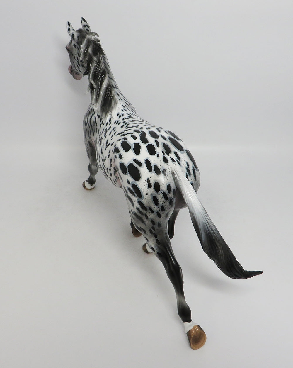 CRAZY TRAIN-OOAK LOUD APPALOOSA  PALOUSE MODEL HORSE 8/31/18