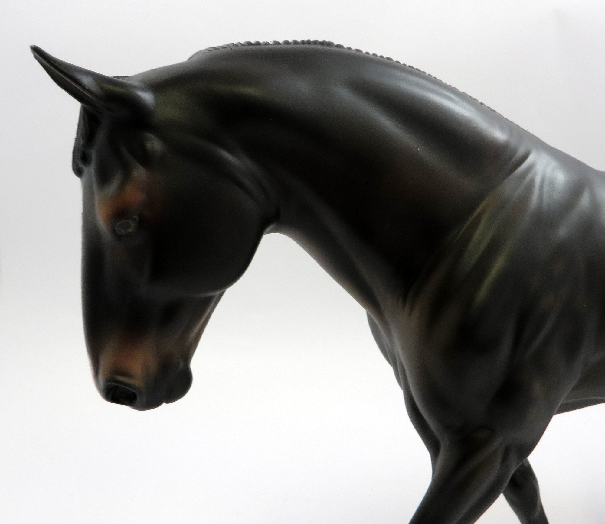 KILPECK-OOAK DARK DAPPLE BAY IRISH DRAFT MODEL HORSE 5/23/29