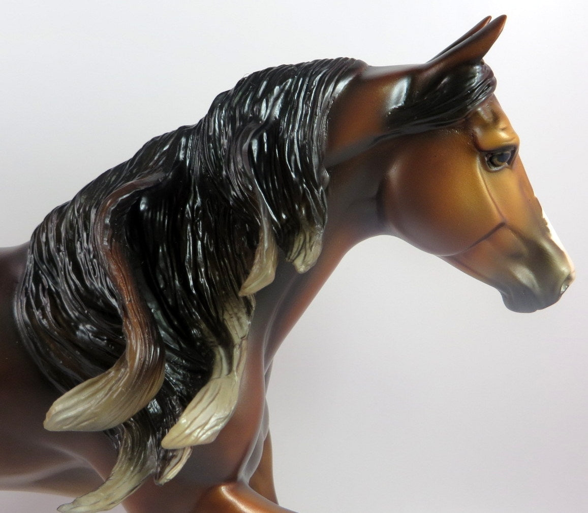 BIG TOP BAZAAR - OOAK DAPPLE BAY FOUNDATION QUARTER HORSE BY MISSY FOX LHS 2019