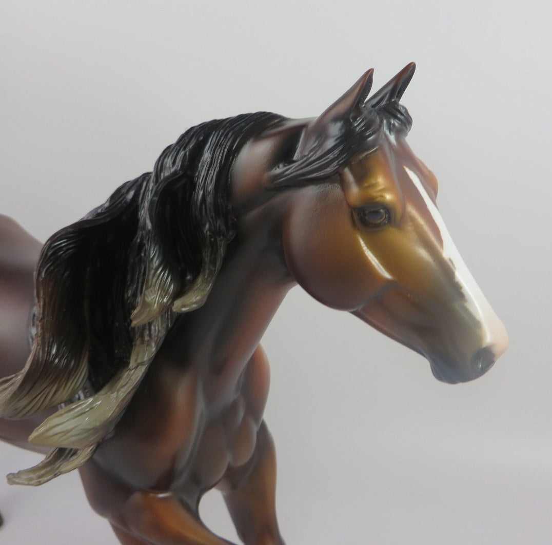 BIG TOP BAZAAR - OOAK DAPPLE BAY FOUNDATION QUARTER HORSE BY MISSY FOX LHS 2019