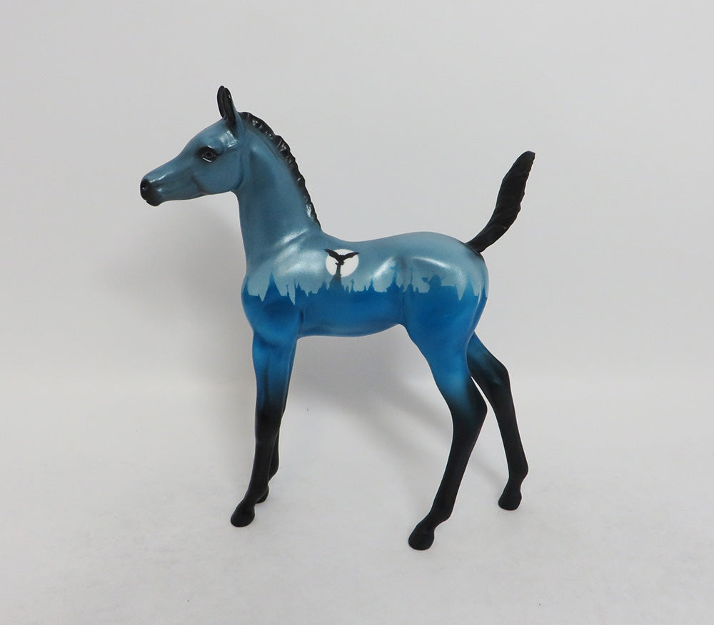 Graveyard scene Horse