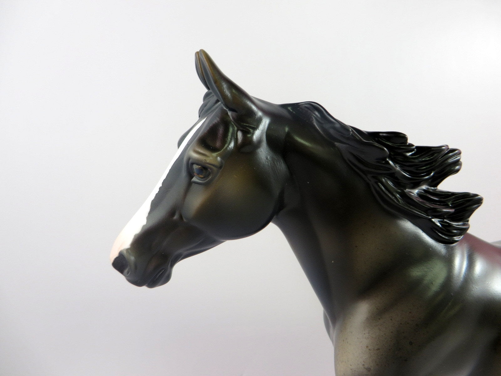 FROM THE TOP - OOAK BLUE ROAN PALOUSE MODEL HORSE BY MISSY FOX LHS 19