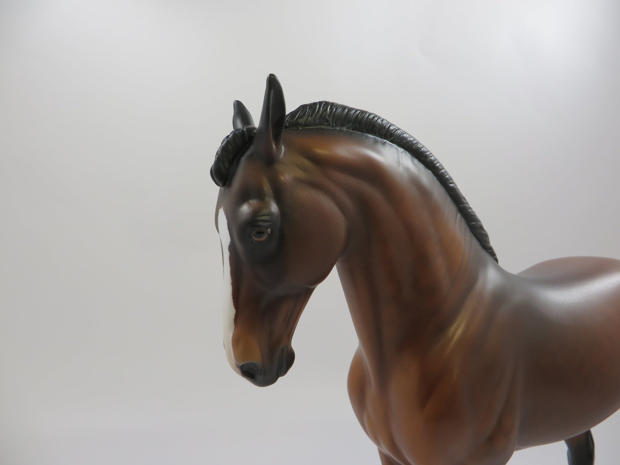 KINGIAN-OOAK DAPPLE BAY ANDALUSIAN MODEL HORSE EQ 2019