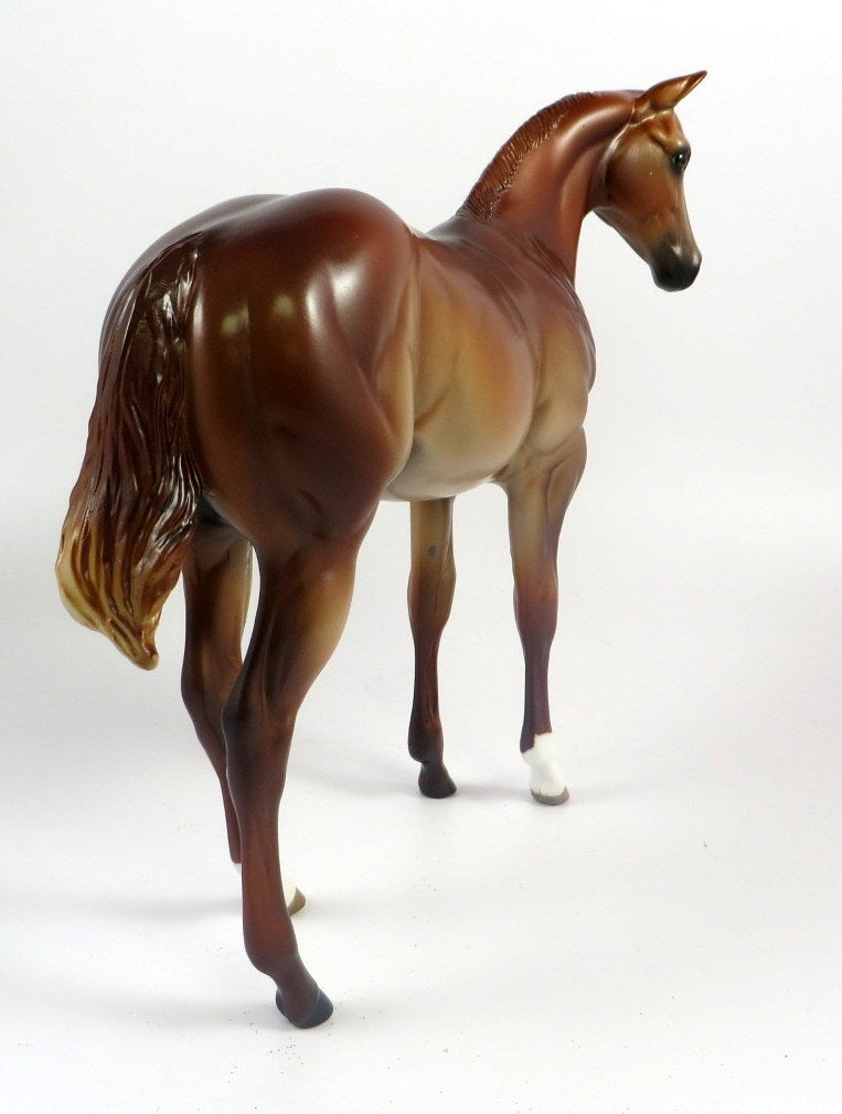 CIRCUS PEANUT -OOAK CHESTNUT WEANLING MODEL HORSE BY MISSY FOX LHS 19