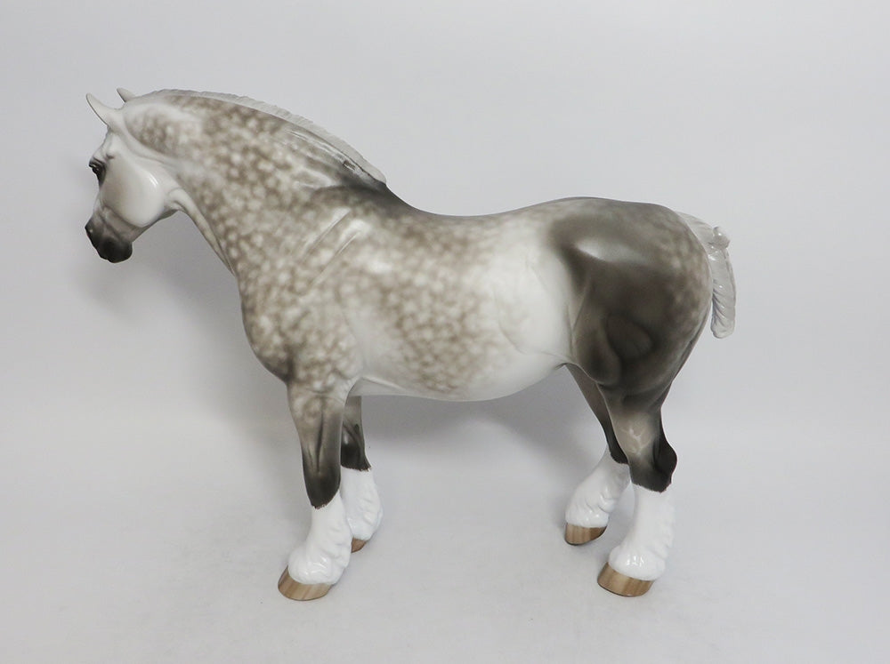 TOUCH MY SOUL-OOAK STAR DAPPLE GREY HEAVY DRAFT MARE BY SHERYL LEISURE 9/7/18