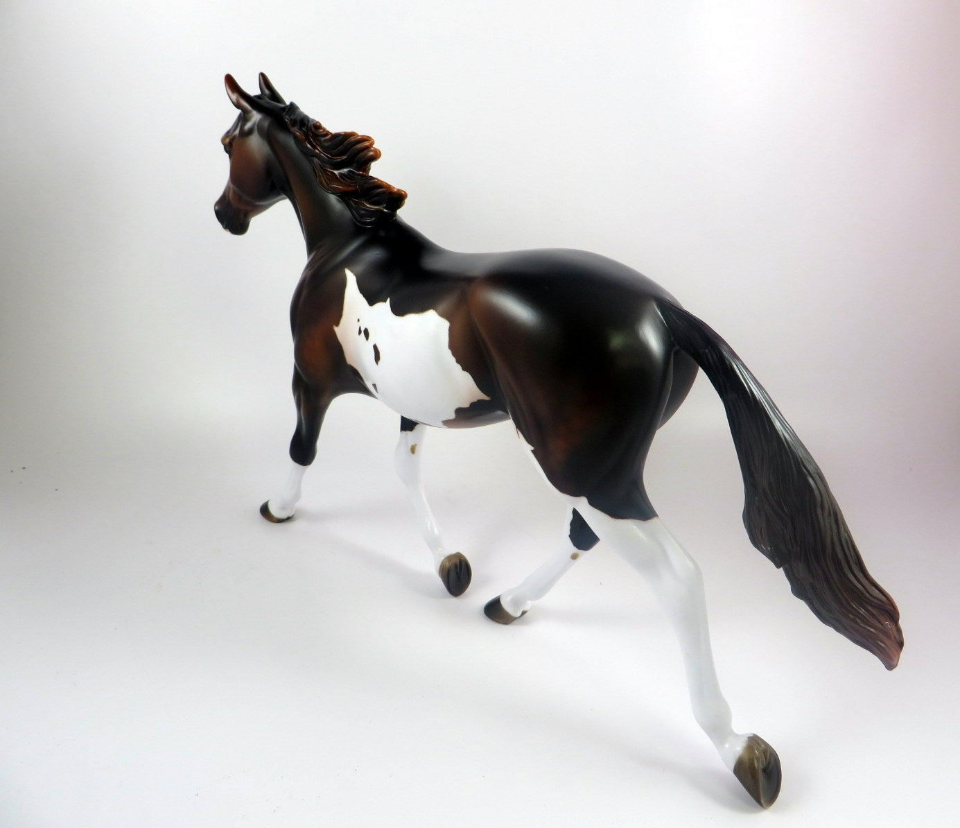 KNICKKNACK - OOAK BAY PINTO PALOUSE MODEL HORSE BY MISSY FOX LHS 19