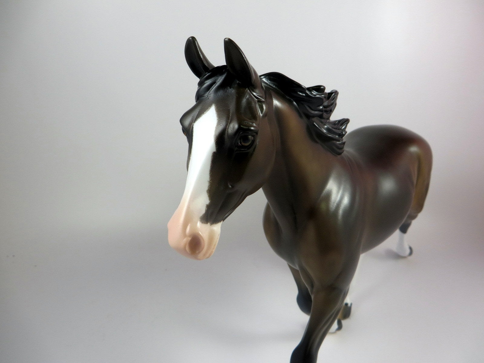 ZIGGY -OOAK DAPPLE BAY PALOUSE MODEL HORSE BY KAYLA WESSE LHS 19