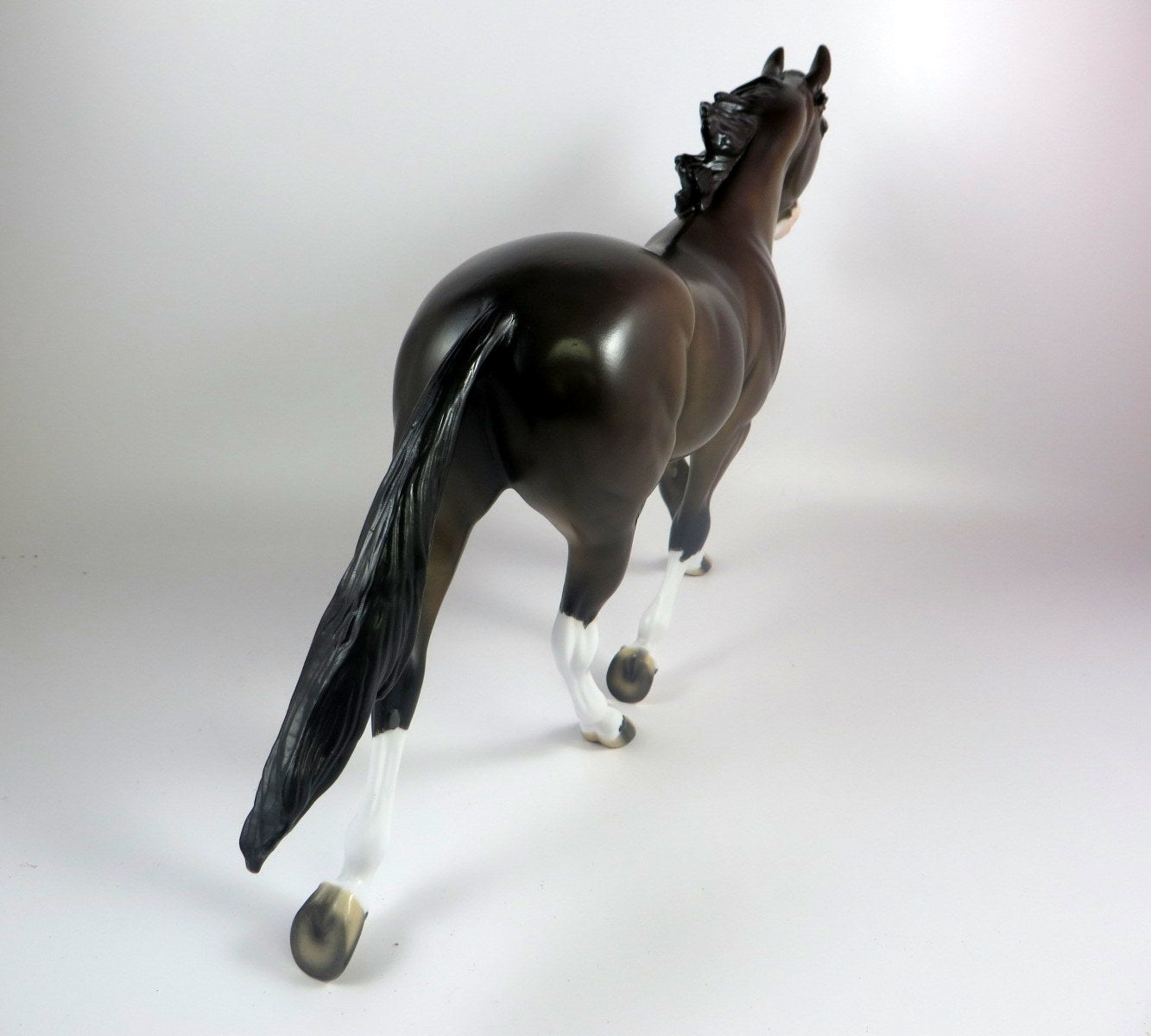 ZIGGY -OOAK DAPPLE BAY PALOUSE MODEL HORSE BY KAYLA WESSE LHS 19