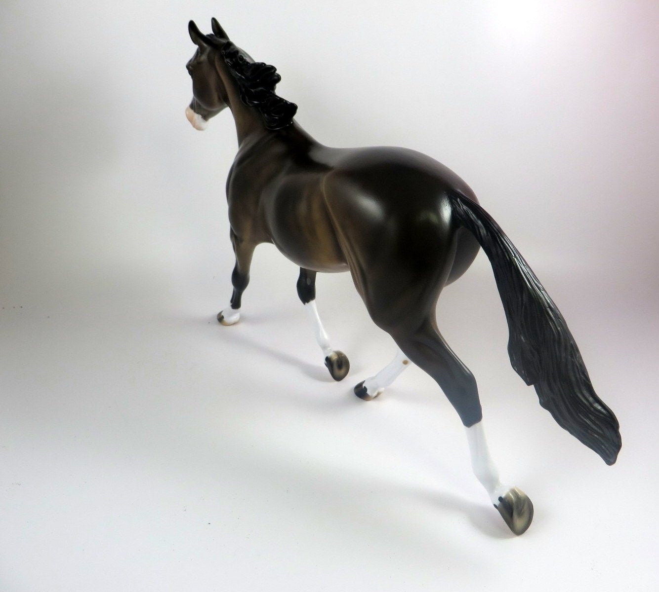 ZIGGY -OOAK DAPPLE BAY PALOUSE MODEL HORSE BY KAYLA WESSE LHS 19