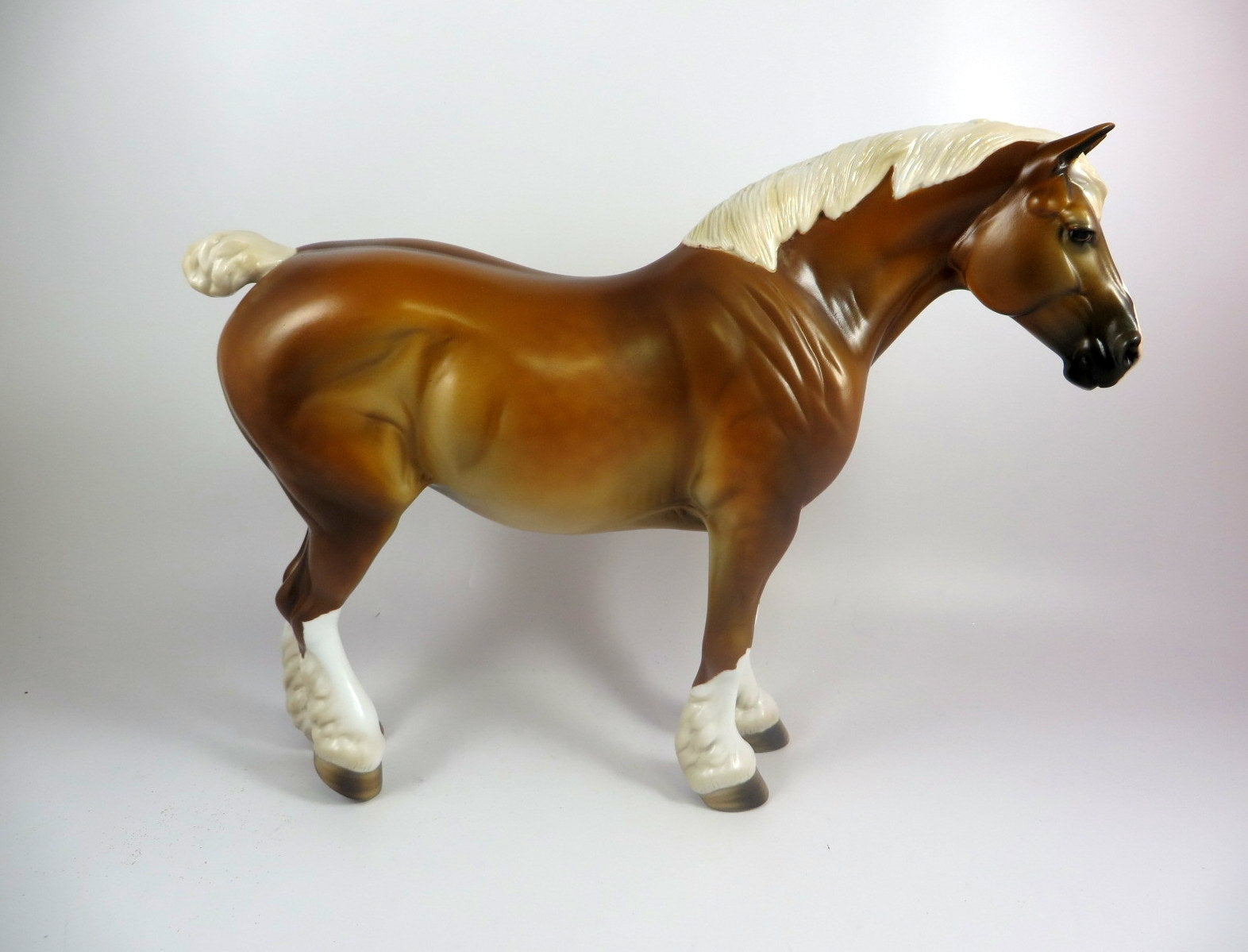 MADAME AMORE -OOAK DAPPLE PALOMINO HEAVY DRAFT MARE BY MISSY FOX LHS 19