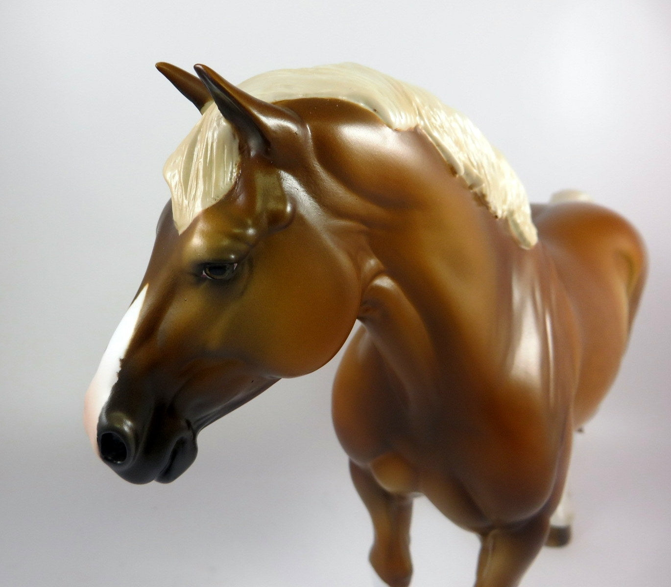 MADAME AMORE -OOAK DAPPLE PALOMINO HEAVY DRAFT MARE BY MISSY FOX LHS 19