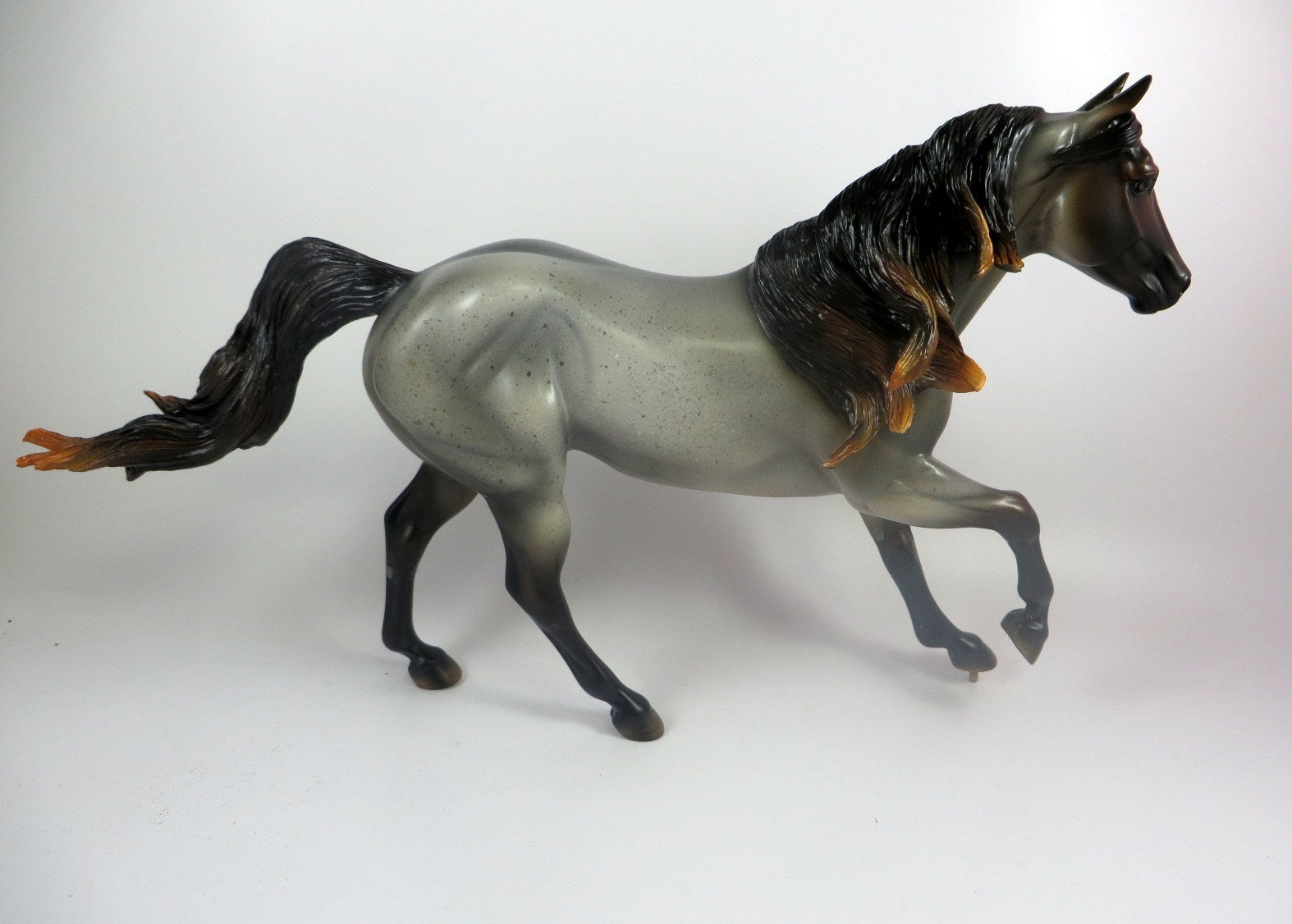 PANDEMONIUM - OOAK ROCKY MOUNTAIN CHOCOLATE ROAN FOUNDATION QUARTER HORSE BY MISSY FOX LHS 2019