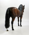 DRAGON KING-OOAK DAPPLE BAY ANDALUSIAN MODEL HORSE EQ 19
