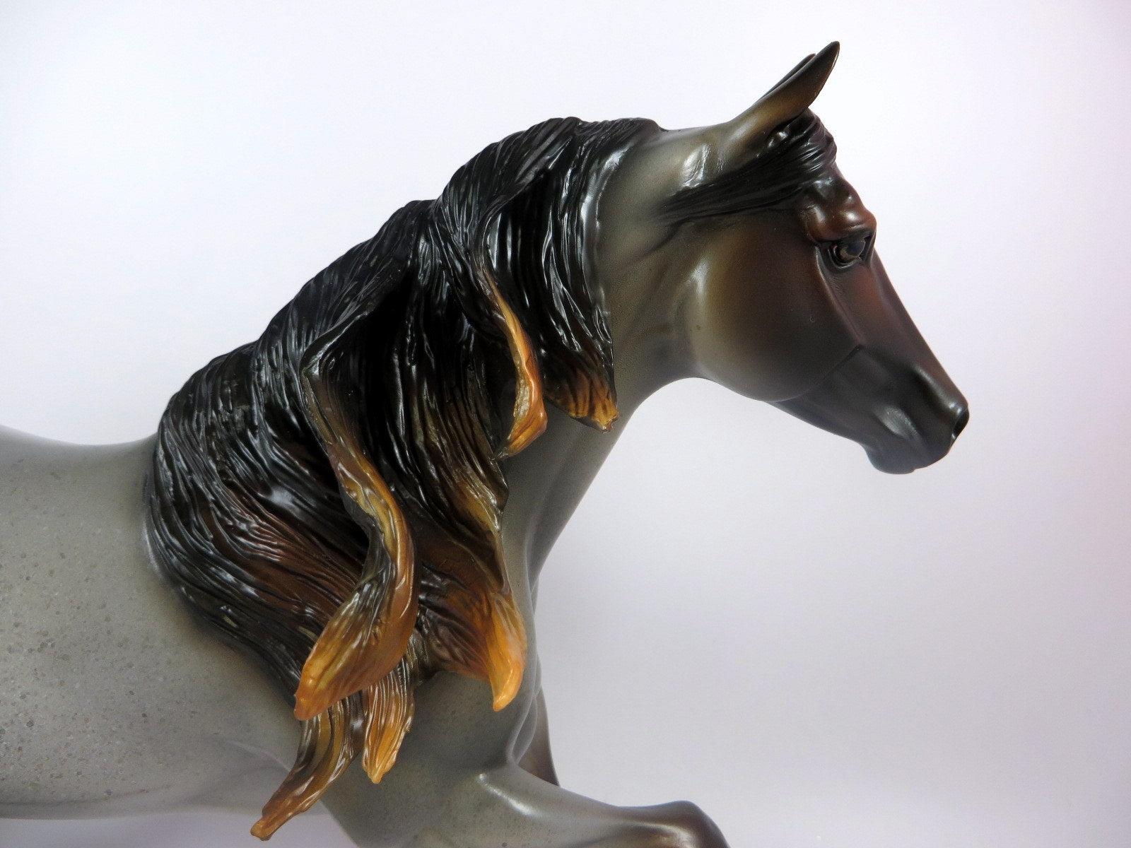 PANDEMONIUM - OOAK ROCKY MOUNTAIN CHOCOLATE ROAN FOUNDATION QUARTER HORSE BY MISSY FOX LHS 2019