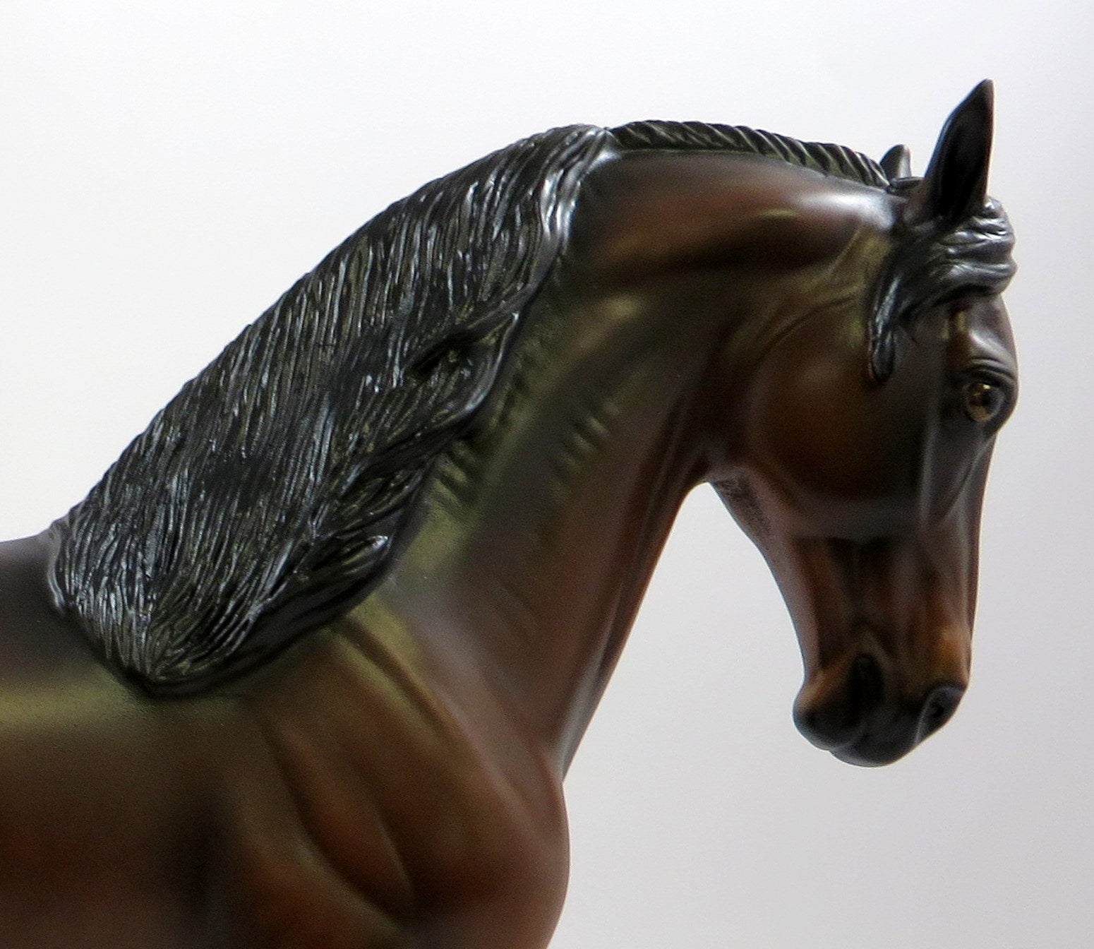 DRAGON KING-OOAK DAPPLE BAY ANDALUSIAN MODEL HORSE EQ 19