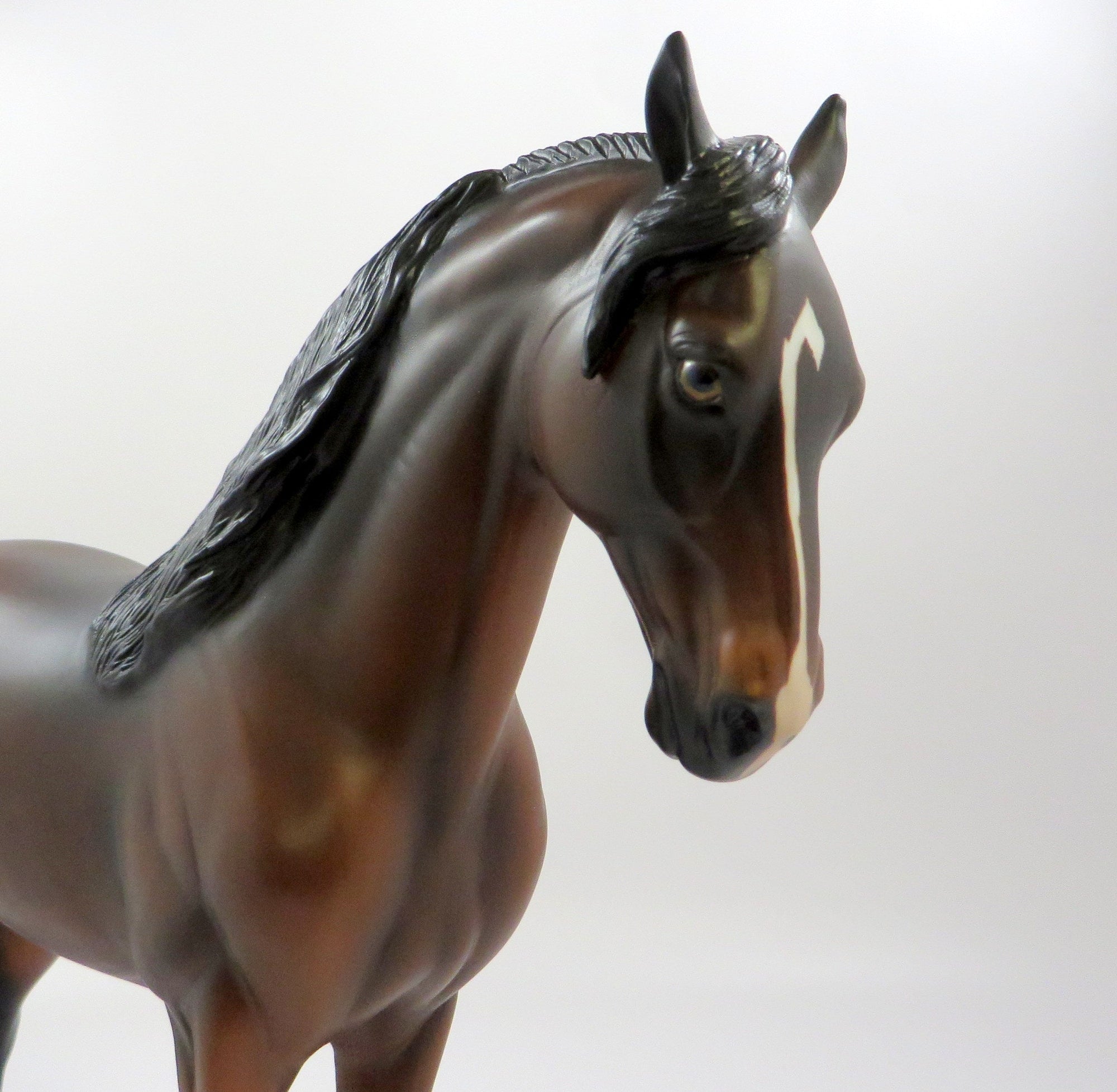 DRAGON KING-OOAK DAPPLE BAY ANDALUSIAN MODEL HORSE EQ 19