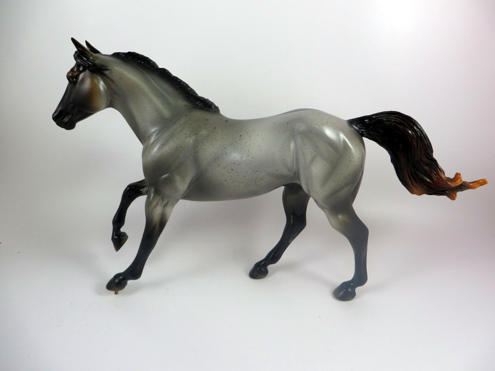 PANDEMONIUM - OOAK ROCKY MOUNTAIN CHOCOLATE ROAN FOUNDATION QUARTER HORSE BY MISSY FOX LHS 2019