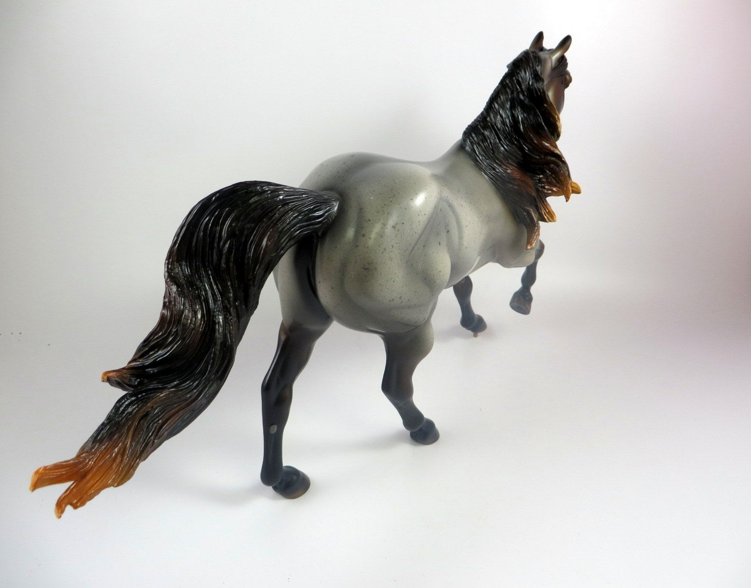 PANDEMONIUM - OOAK ROCKY MOUNTAIN CHOCOLATE ROAN FOUNDATION QUARTER HORSE BY MISSY FOX LHS 2019