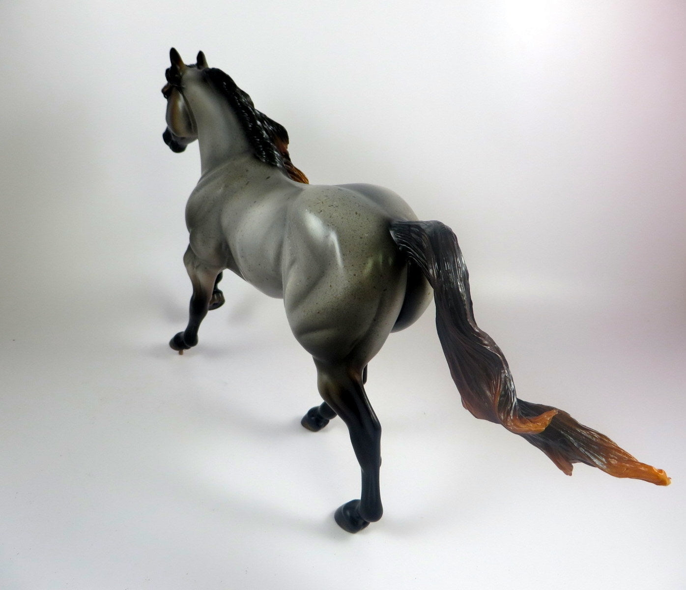 PANDEMONIUM - OOAK ROCKY MOUNTAIN CHOCOLATE ROAN FOUNDATION QUARTER HORSE BY MISSY FOX LHS 2019