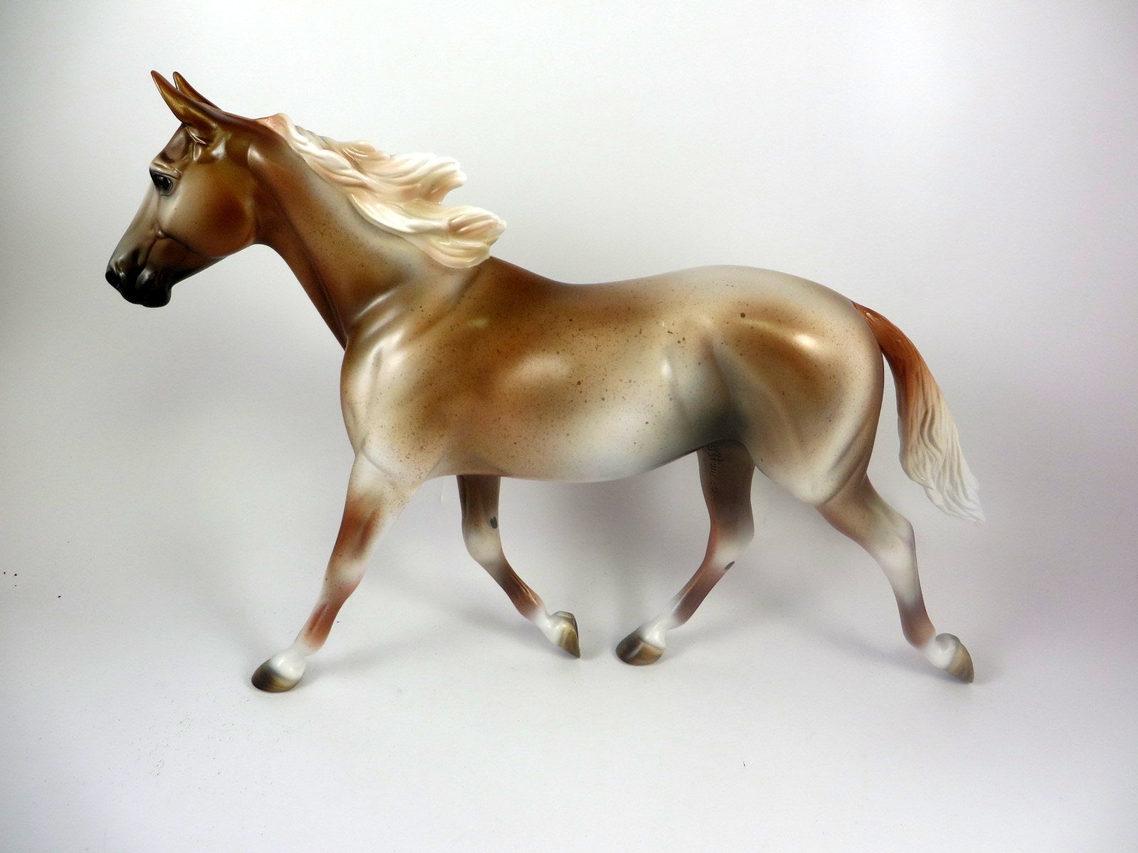 SOMERSAULT - OOAK RED ROAN PALOUSE MODEL HORSE BY MISSY FOX LHS 19