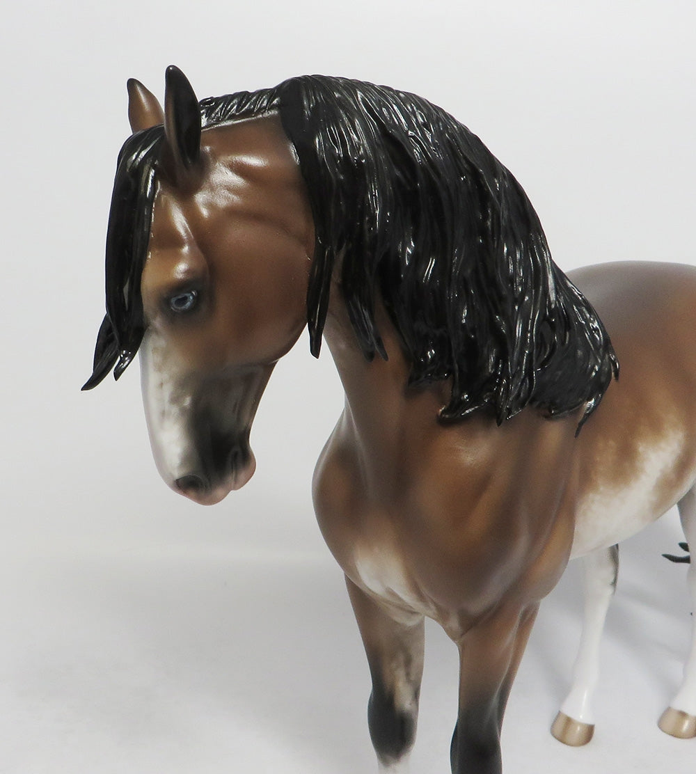 MY HERO-OOAK BAY SABINO ANDALUSIAN MODEL HORSE BY SHERYL LEISURE 9/7/18