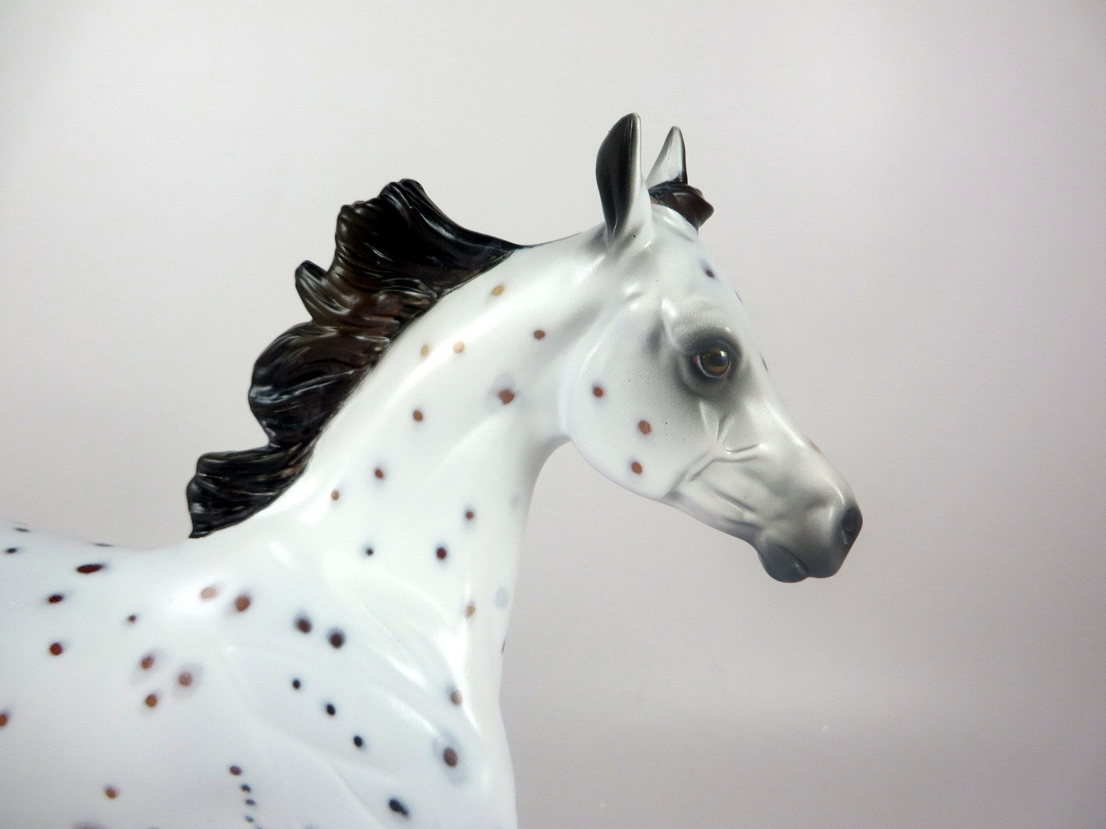 LALLAH -OOAK BAY LEOPARD YEARLING MODEL HORSE BY AL KATT LHS 19