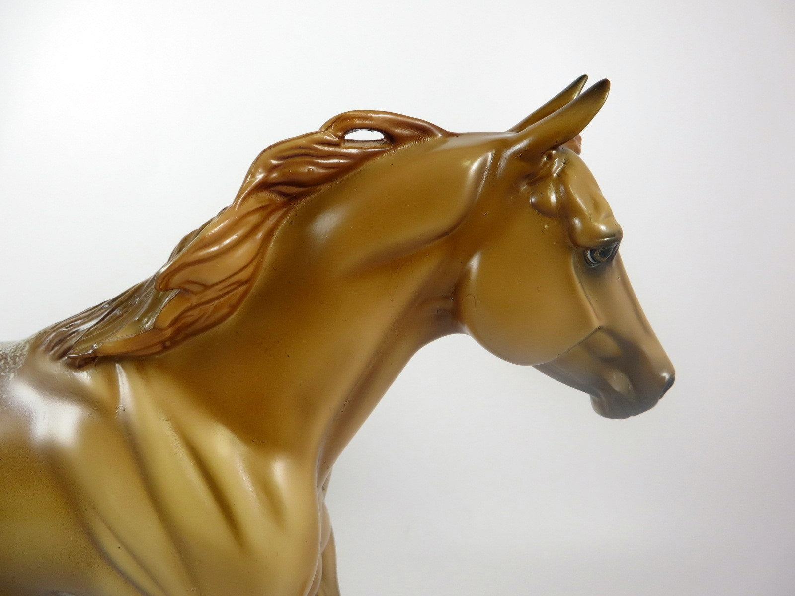 ROLA BOLA -OOAK CHESTNUT APPALOOSA FQH MODEL HORSE BY AL KATT LHS 19