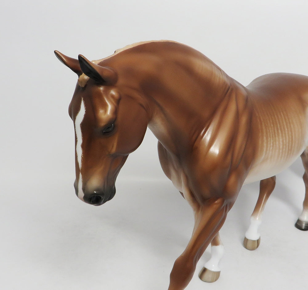 JUST DANCE-OOAK CHESTNUT RABICANO BY SHERYL LEISURE