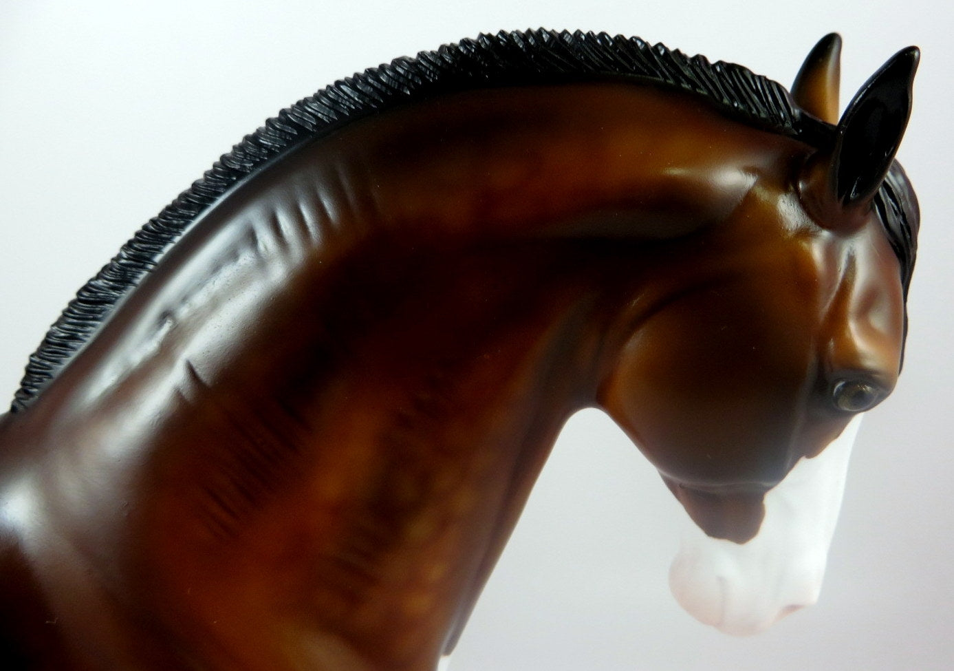 BIM BOM -OOAK DAPPLE BAY PINTO ANDALUSIAN MODEL HORSE BY AUDREY DIXON LHS 19