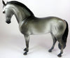 AH CHOO -- OOAK DAPPLED DARK GREY ANDALUSIAN MODEL HORSE BY MISSY FOX LHS 19