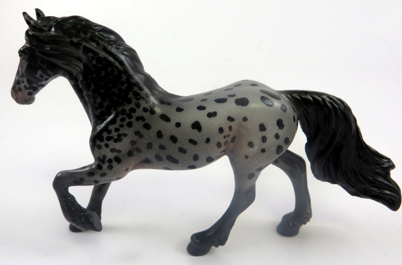 YORICK --OOAK BLACK APPALOOSA FRESIAN CHIP BY KAYLA WESSE LHS 19
