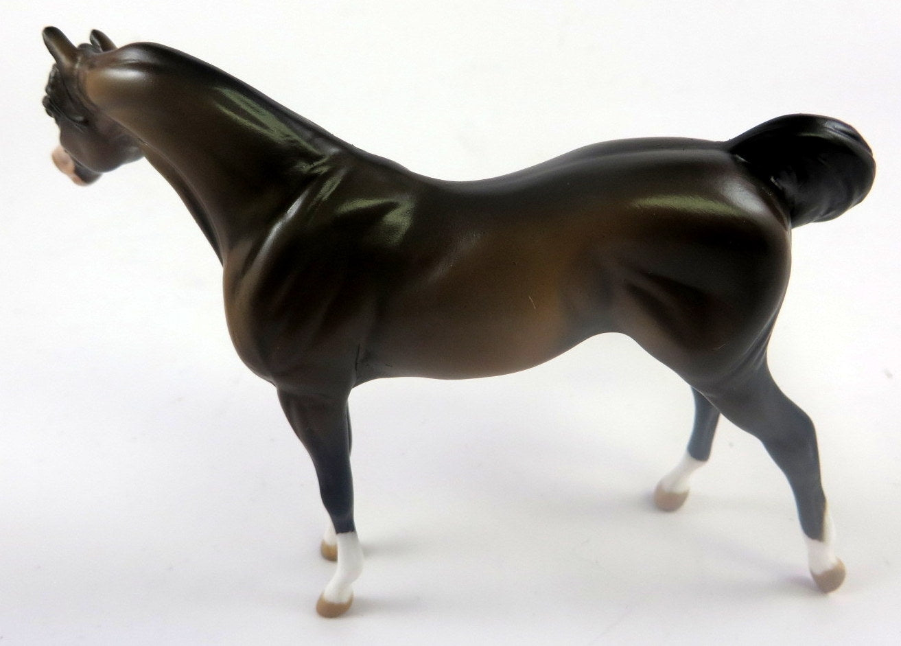 KLICK KLACK-- OOAK BAY CM ARABIAN CHIP BY AUDREY DIXON LHS 19