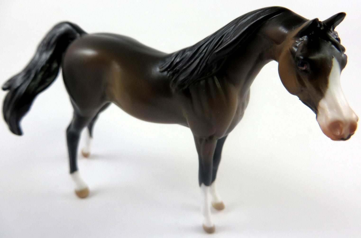 KLICK KLACK-- OOAK BAY CM ARABIAN CHIP BY AUDREY DIXON LHS 19