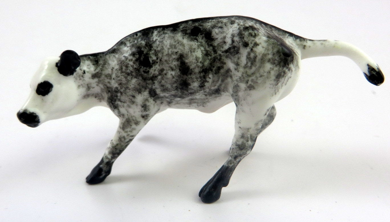 STORMY -- OOAK BLACK BRINDLE COW BY ANDREA THOMASON LHS 19