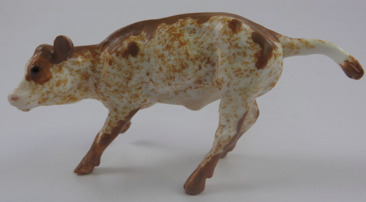 CYCLONE -- OOAK CHESTNUT BRINDLE COW BY ANDREA THOMASON LHS 19