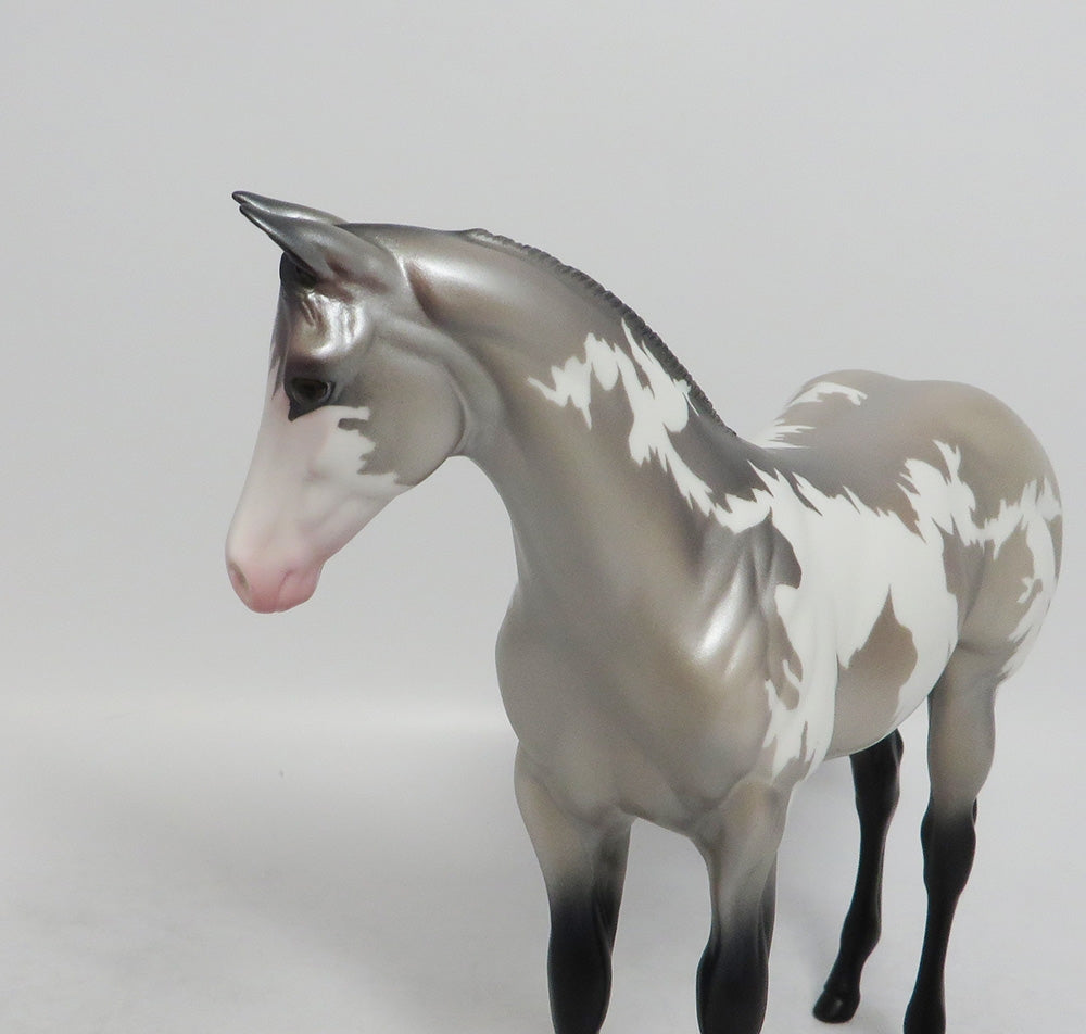 TRINITY- SILVER PINTO WEANLING MODEL HORSE BY AUDREY DIXON 9/11/2018