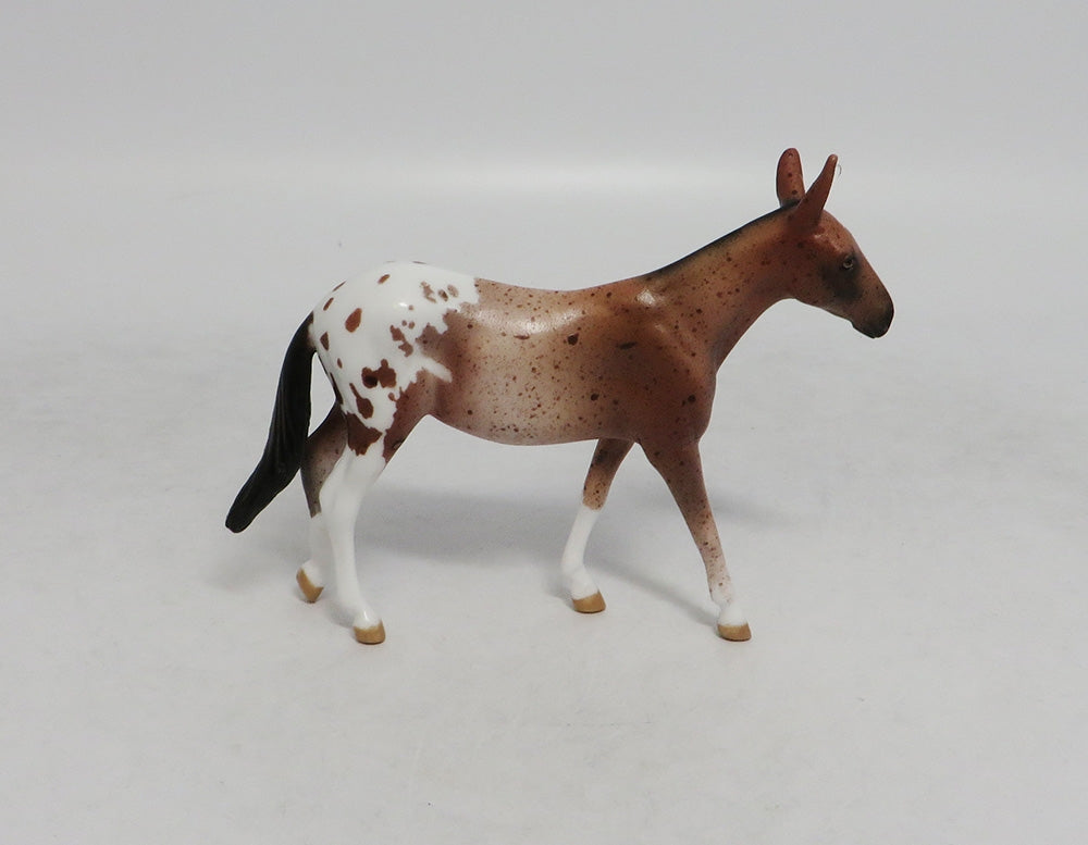THRILLERS SECRET- OOAK APPALOOSA MULE CHIP BY JAS FANNING LHS 2018