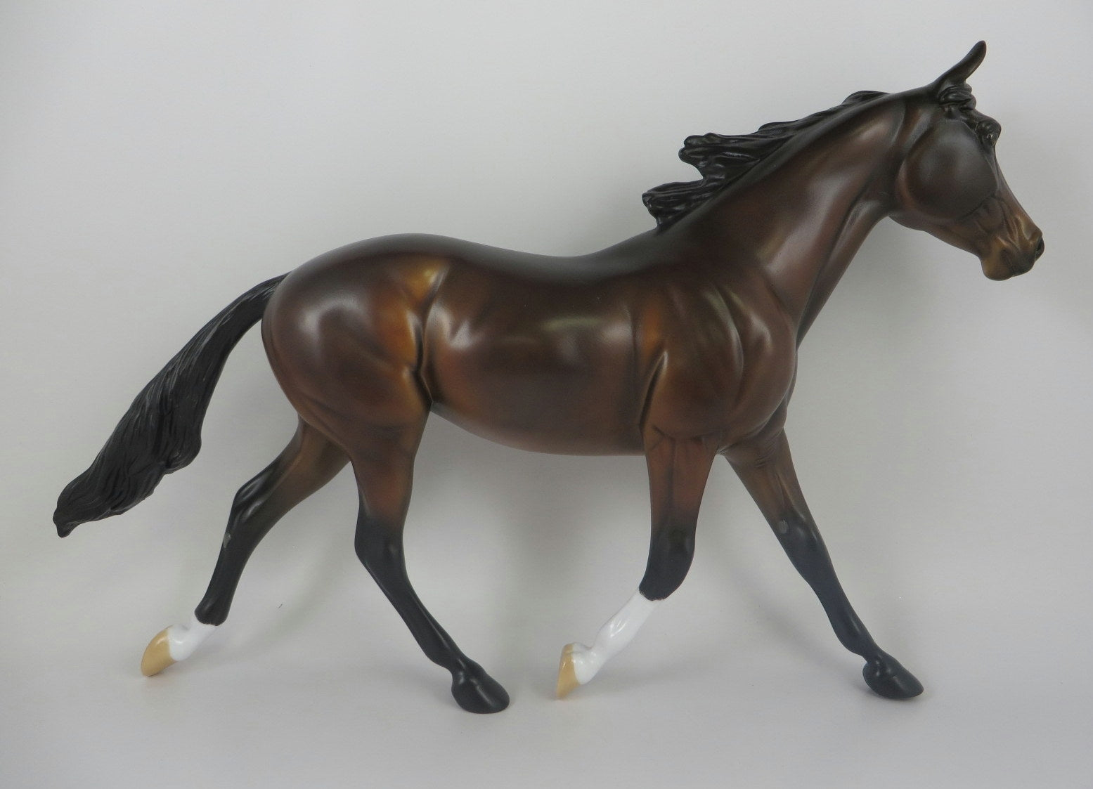 SPREE -OOAK BAY PALOUSE MODEL HORSE BY KAYLA WESSE LHS 19