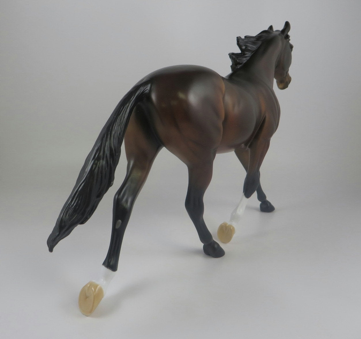 SPREE -OOAK BAY PALOUSE MODEL HORSE BY KAYLA WESSE LHS 19