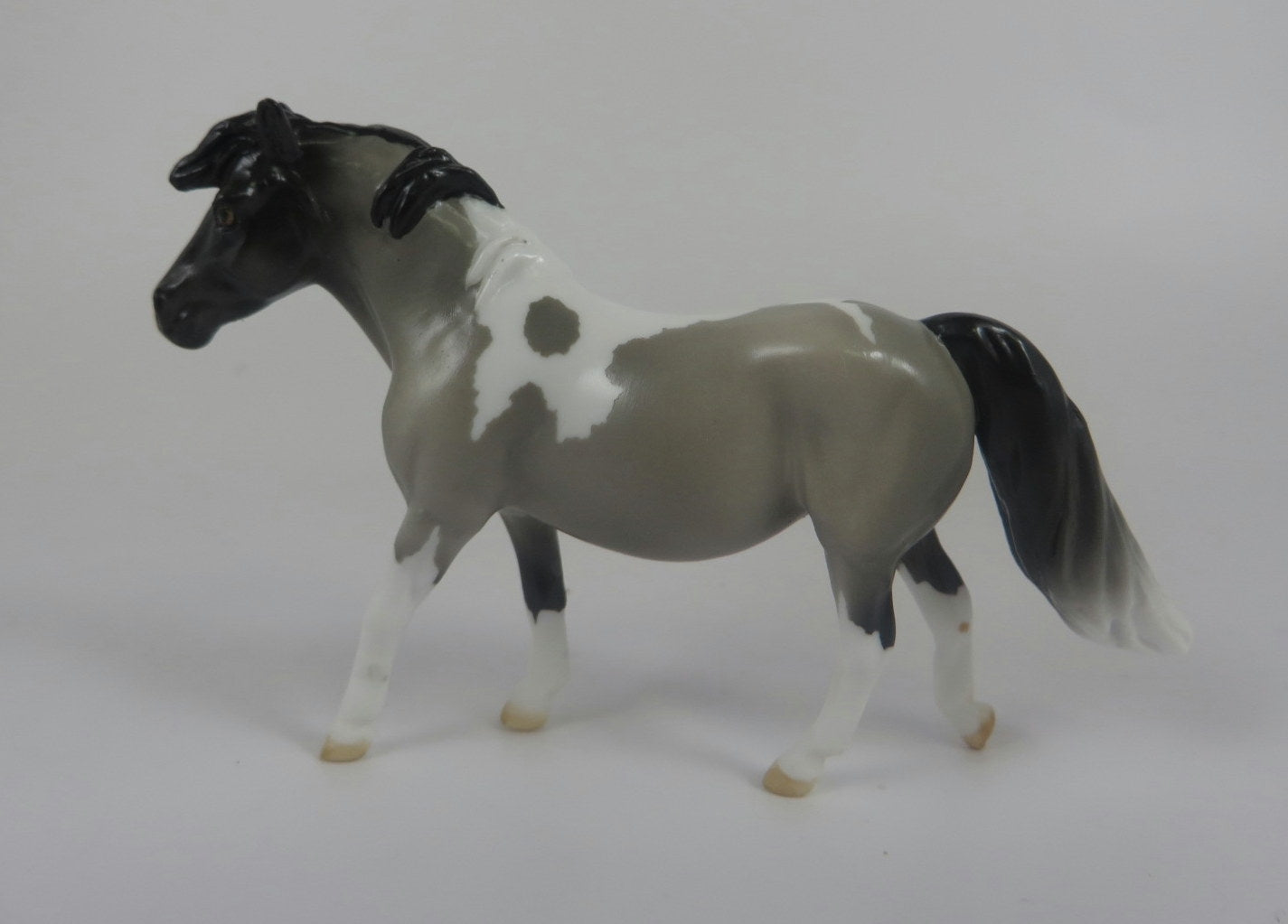 URSULA -LE-5 GREY PINTO PONY CHIP BY AUDREY DIXON LHS 19